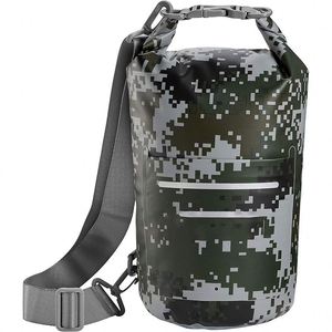ตัวอย่างฟรี กระเป๋าผ้าใบกันน้ำ PVC สำหรับกิจกรรมกลางแจ้ง แบบกำหนดเอง ผลิตจากวัสดุรีไซเคิล เหมาะสำหรับพายเรือ ล่องแก่ง และกิจกรรมทางน้ำอื่นๆ - Product Image 5