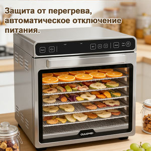 Déshydrateur alimentaire électrique domestique à 6 niveaux avec contrôle de la température, en acier inoxydable, sans BPA, pour fruits et légumes - Product Image 5