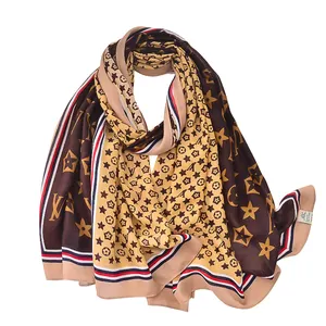 Louis Vuitton Scarf Inspired for Men, Brown LV Scarves and Wraps Inspired,  Fall and Winter Scarf for