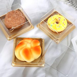 Square Moon <b>Cake</b> Tray Food Plastic Tray Custom Blister Tray for Food Snack <b>Cake</b> Biscuit <b>Container</b> Box - Product Image 4