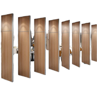 Porte pliante insonorisée moderne en aluminium, cloison amovible pour salle de banquet, école, hôtel et bureau
