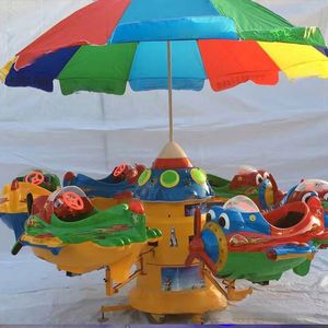 Máquina de juego giratoria de 6 plazas con elevación, tipo avión y pez volador, cuadrada, para exteriores, equipo de entretenimiento - Product Image 4