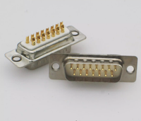 Connecteur parallèle mâle DB15 2 rangées 15 broches/trou connecteur femelle DB15 2 rangées fil à souder prise COM tête mâle solide unique
