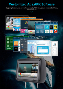 Toptan düşük fiyat reklam ekranı 10.1 ''Android 4G WiFi HD koltuk başlıkları monitör yolcu vücut sensörü dokunmatik <span class=keywords><strong>Tv</strong></span> taksi araba için - Product Image 3