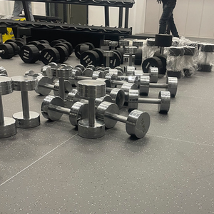 <span class=keywords><strong>Tapis</strong></span> <span class=keywords><strong>de</strong></span> <span class=keywords><strong>sol</strong></span> en caoutchouc portable haute densité antidérapant pour la gym à domicile et la <span class=keywords><strong>musculation</strong></span> - Product Image 2