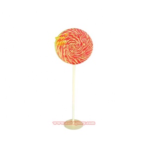 Escultura de caramelos de Piruleta de fibra de vidrio elegante comercial para diseño de paisaje callejero artesanías de resina para Pascua Día de San Valentín - Product Image 1
