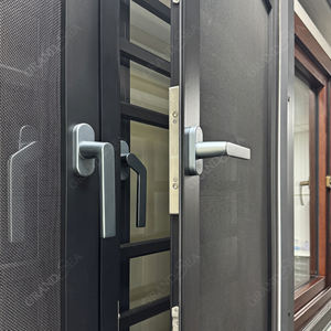 Mosquitera Metálica <span class=keywords><strong>de</strong></span> Vidrio Templado <span class=keywords><strong>de</strong></span> Alta Resistencia para Proyecto <span class=keywords><strong>Jamaica</strong></span> Villa, Ventana Abatible <span class=keywords><strong>de</strong></span> Aluminio Negro al por Mayor - Product Image 5