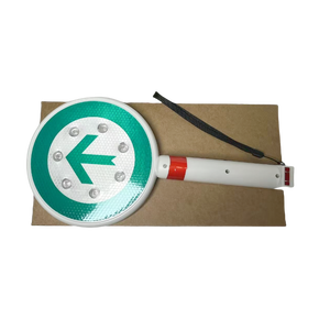 LED lampeggiante materiale ricaricabile PE palmare avviso di arresto del traffico con LED di arresto e freccia segno 19cm x 37cm - Product Image 5