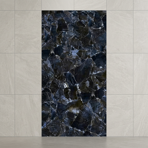 Blue Ice Cube Marble Porcelain Tiles 600x1200mm High Gloss Luxury Floor <b>Wall</b> Slab Tiles - Product Image 1