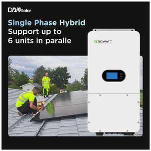 Growatt 10000TL-HU-US 48V 10KVA PV อินเวอร์เตอร์120V/240V แยกเฟสแรงดันต่ำอินเวอร์เตอร์พลังงานแสงอาทิตย์แบบ10KW ไฮบริด - Product Image 3