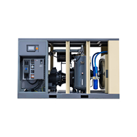 Compresseur d'air à vis à deux étages CCSZVF 15kW 20HP haute pression, refroidi par air, moteur fixe, certifié CE