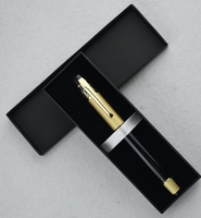 GemFully LOW quantité minimale de commande Design classique Stylo promotionnel de luxe Stylo à bille lourd Noir Or Marque Stylo à bille en métal