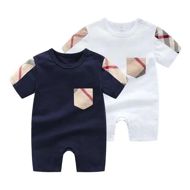 Korean Style Baby Boy Romper Infant Clothes short sleeve baby romper Baby Boy Overall