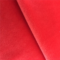 Tissu en velours molletonné super doux, pour taies d'oreiller, 1.5mm, 1 pièce, peluche brossée sur un côté, couleur unie