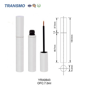 Tube d'eye-liner mat en aluminium, étiquette privée, flacon d'eye-liner liquide vide, flacon rond personnalisé pour sérum pour cils, 7 ml - Product Image 6