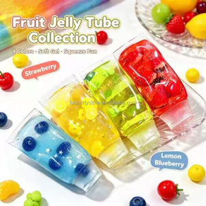 Nouvel Arrivage : Jouet Squishy Mochi en Tube de Gelée de Fruits, Jouet Anti-Stress à Presser en Forme de Dentifrice, Très Vendu, Idéal pour les Fêtes d'Enfants - Product Image 1