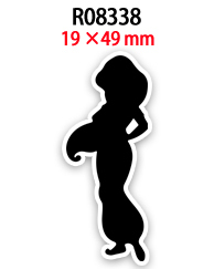 50 Pezzi di Resina Piatta con Stampa di Silhouette di Principesse Cartoon, Design Ecologico Personalizzabile per Fiocchi e Fasce per Capelli - Product Image 4