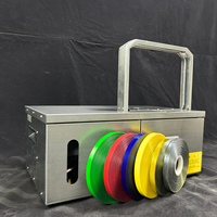 Machine à banderoleuse de table électrique portable pour ruban PP, pour emballage alimentaire, argent, livres et boîtes