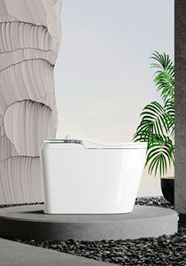 WC intelligent moderne Watermark australien, en céramique, à poser au sol, avec siphon en S, double chasse et chasse automatique par capteur au pied pour salles <span class=keywords><strong>de</strong></span> bain - Product Image 6