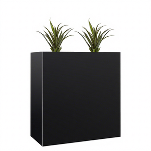 Macetero de Acero Cuadrado Largo Personalizado, Estilo Americano Moderno y Ecológico, para Jardín, Hogar, Centro Comercial - Product Image 1