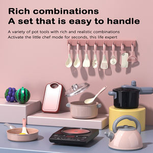 Ensemble de Jeu de <span class=keywords><strong>Cuisine</strong></span> en Plastique de 45 Pièces pour Enfants, <span class=keywords><strong>Jouet</strong></span> d'Imitation pour Tout-Petits, Cadeau de Noël pour Enfants - Product Image 4