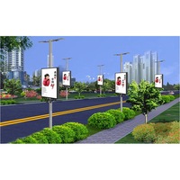 Poste de calle para publicidad, mupi, tablero de desplazamiento, publicidad