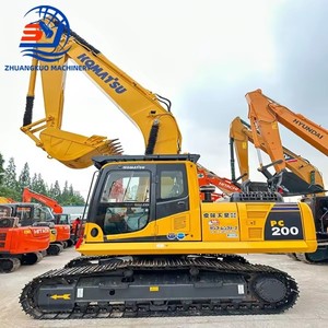 Excavadora de cadenas Komatsu PC200 de 20 toneladas usada con cucharón de excavación y motor incluido - Product Image 1