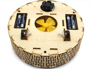 Robot <span class=keywords><strong>aspirateur</strong></span> 3D <span class=keywords><strong>en</strong></span> <span class=keywords><strong>bois</strong></span> à monter soi-même, Kit artisanal alimenté par batterie, construction mécanique, ingénierie, Science, jouets éducatifs - Product Image 6