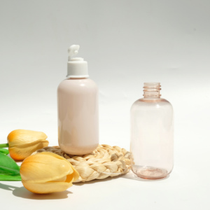 Botella Redonda de Plástico PET de 75 ml con Color Personalizado, Tapa Abatible Blanca, para Set de Botellas de Viaje - Product Image 1