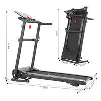 Caminadora Plegable Motorizada de Alta Resistencia OEM y JDM para el Hogar, con Pantalla LCD y Velocidad de 1-10 km/h