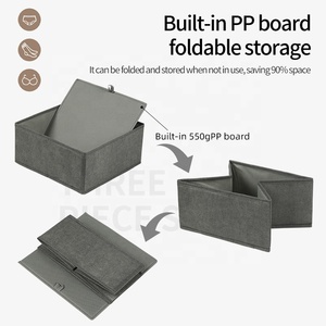 Conjuntos de 6/8 piezas, organizador de ropa interior, cajón, armario, organizador de ropa, <span class=keywords><strong>caja</strong></span> de almacenamiento para ropa - Product Image 2