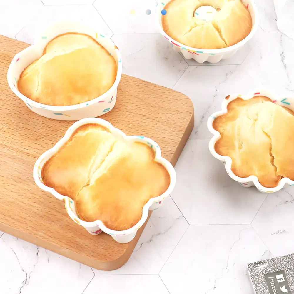Özelleştirilebilir kek kalıbı mutfak Bakeware 3D şekilli kek kalıpları yapışmaz silikon kek tava