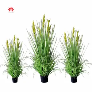 Factory Artificial Realistic Nearly Natural Faux Wheat Grass Plant Bonsai For Indoor Decoration
