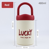 Bouteille d'eau en verre à double paroi portable unisexe de 480 ml avec bouchon à vis anti-fuite, réutilisable et personnalisable avec logo