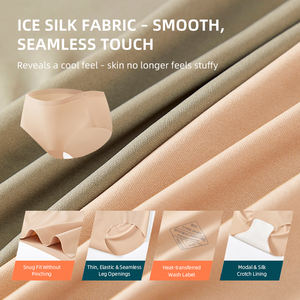 Culotte invisible sans couture en nylon et élasthanne, légèrement transparente, effet push-up, pour robes moulantes - Product Image 2