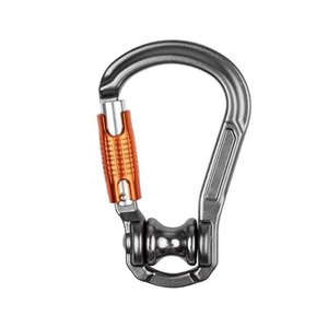 ตะขอเกี่ยวแบบล็อคหลักสำหรับใช้งานกลางแจ้ง ทำจากอลูมิเนียมอัลลอยด์ พร้อมตัวล็อคสองชั้นเพื่อความปลอดภัย สำหรับการปีนเขาและการควบคุมเชือกซิปไลน์ - Product Image 4