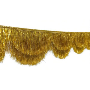 Guirnalda <span class=keywords><strong>de</strong></span> Oropel Dorado <span class=keywords><strong>de</strong></span> 2 Capas y 6 Pies para Navidad 2026, Venta al Por Mayor - Product Image 1
