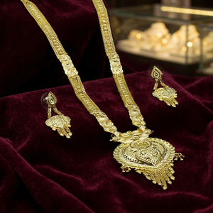 Collares de Moda al por Mayor Chapados en Oro Micro de 14K, 18K y 24K, Conjunto de Collares Largos, Conjunto de Joyería Tradicional de Latón Chapado en Oro Micro. - Product Image 2