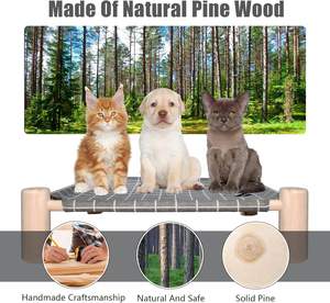 Fabriek Levering Groothandel Kleine Houten Verhoogde Hond Kat <span class=keywords><strong>Bed</strong></span> En Kat Hangmat <span class=keywords><strong>Bed</strong></span> - Product Image 5