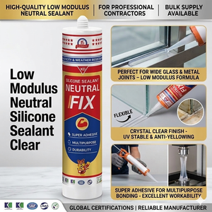 Scellant silicone neutre à séchage rapide et haute résistance aux intempéries pour mur rideau de véranda, résistant aux UV, sans acetoxy - Product Image 1
