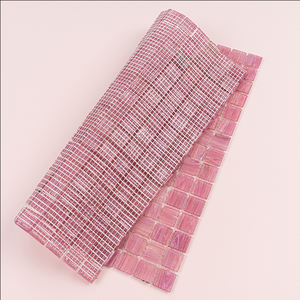 Mattonelle di mosaico di vetro rosa di colore puro <span class=keywords><strong>20x20</strong></span> per il progetto di piscina Spa per bambini camera rosa mattonelle di vetro del muro - Product Image 1