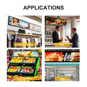 23.1/24/29/37 inch kéo dài thanh LCD hiển thị <span class=keywords><strong>Android</strong></span> Mạng quảng cáo Video <span class=keywords><strong>Player</strong></span> kỹ thuật số biển cho siêu thị kệ - Product Image 6