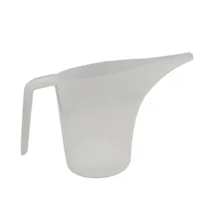 투명한 플라스틱 측정 컵 비커 부엌을 위한 손잡이를 가진 1 개 리터 분말 굽기 컵 가늠자