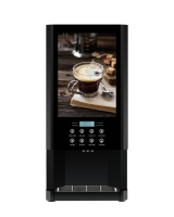 Type de mélange E-308F distributeur automatique instantané de café avec le caisson lumineux de LED annonçant 7 boissons chaudes et eau chaude