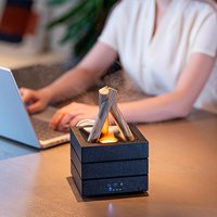 Diffuseur d'arômes Campfire 280ML, humidificateur d'air à flamme de cheminée, diffuseur de brume froide aux lumières colorées pour la maison et le bureau