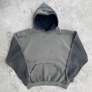 <span class=keywords><strong>Felpa</strong></span> <span class=keywords><strong>con</strong></span> <span class=keywords><strong>Cappuccio</strong></span> Oversize da Viaggio in Cotone Finch Garment Streetwear Comfrt, Effetto <span class=keywords><strong>Vintage</strong></span> Sbiadito e Consumato - Product Image 3