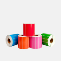 Étiquettes thermiques directes 4x6 pouces, 500 feuilles, dos bleu, pour expédition, envoi postal, codes-barres, papier pour imprimante thermique Zebra