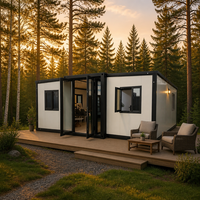Vente Directe – Maison Conteneur Extensible 20 pieds à Double Aile, Villa Préfabriquée en Acier Léger, Annexe Extérieure Écologique et Économe en Énergie