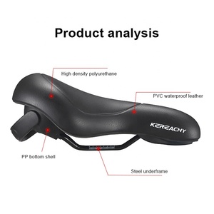 KEREACHY Özel Logolu Bisiklet Sele Minderi Jel Seleden Daha Yumuşak Ergonomik Vakumlu Yumuşak Sele Şehir Sürüşü Güvenliği Masajlı - Product Image 3