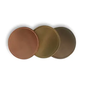 Logotipo personalizado cor sólida bronze metal gravável 32mm 40mm 50mm vazio desafio moeda para gravura